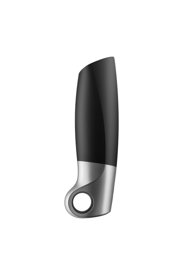 Satisfyer Power Masturbator plus Connect App - Schwarz/Silber