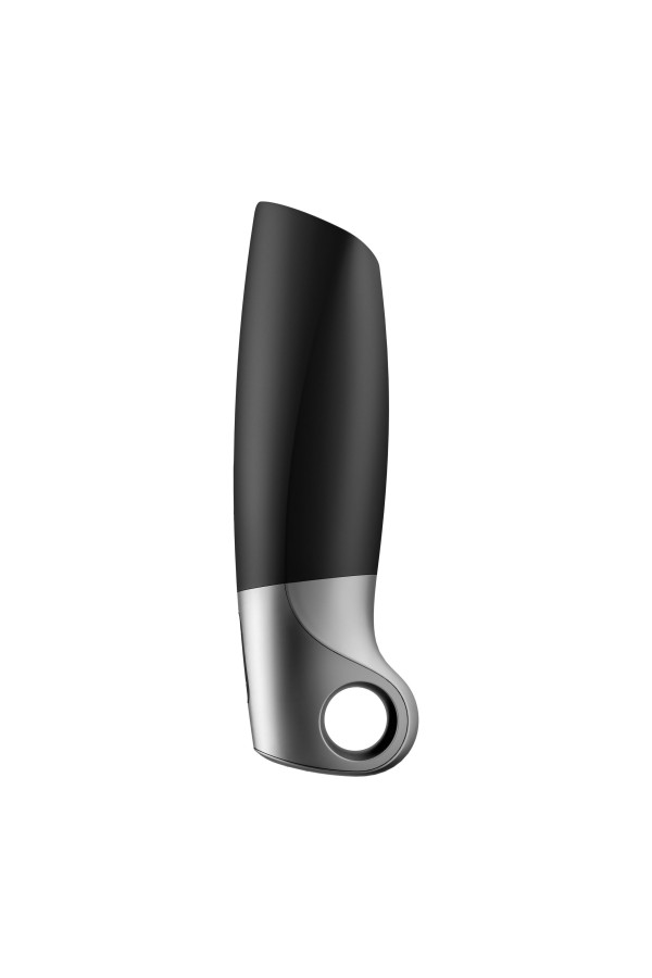Satisfyer Power Masturbator plus Connect App - Schwarz/Silber