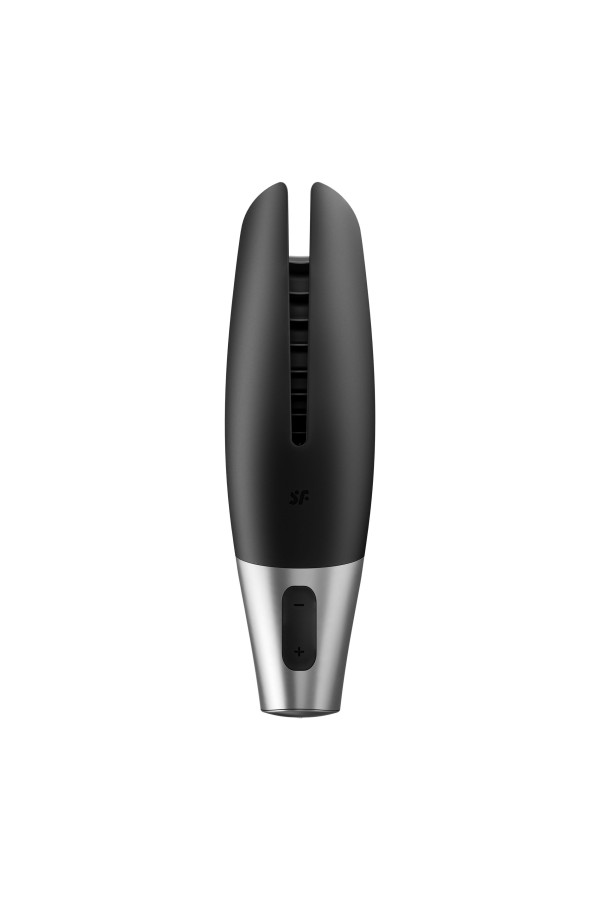 Satisfyer Power Masturbator plus Connect App - Schwarz/Silber
