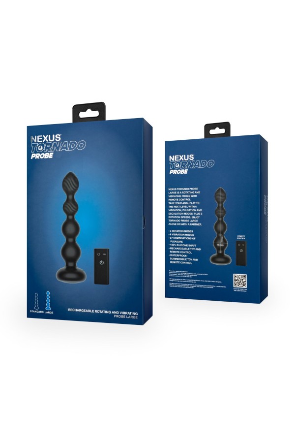 Nexus - Tornado Rotierender Perlen-Analplug - Groß