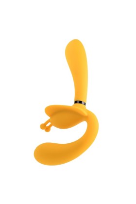 Evolved - Der Monarch Strapless Strap On Vibrator - Gelb