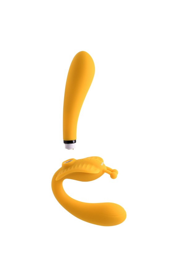 Evolved - Der Monarch Strapless Strap On Vibrator - Gelb