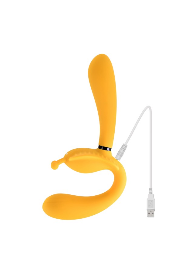 Evolved - Der Monarch Strapless Strap On Vibrator - Gelb