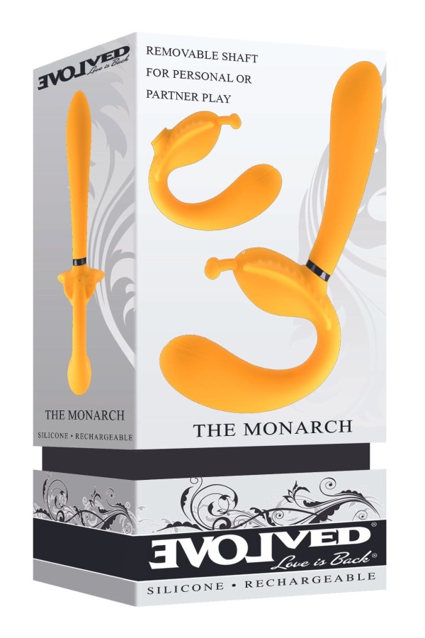 Evolved - Der Monarch Strapless Strap On Vibrator - Gelb