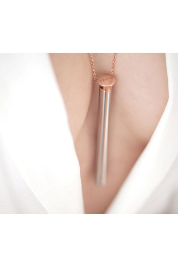 Crave - Vesper Vibrator Ketting - Rose Goud
