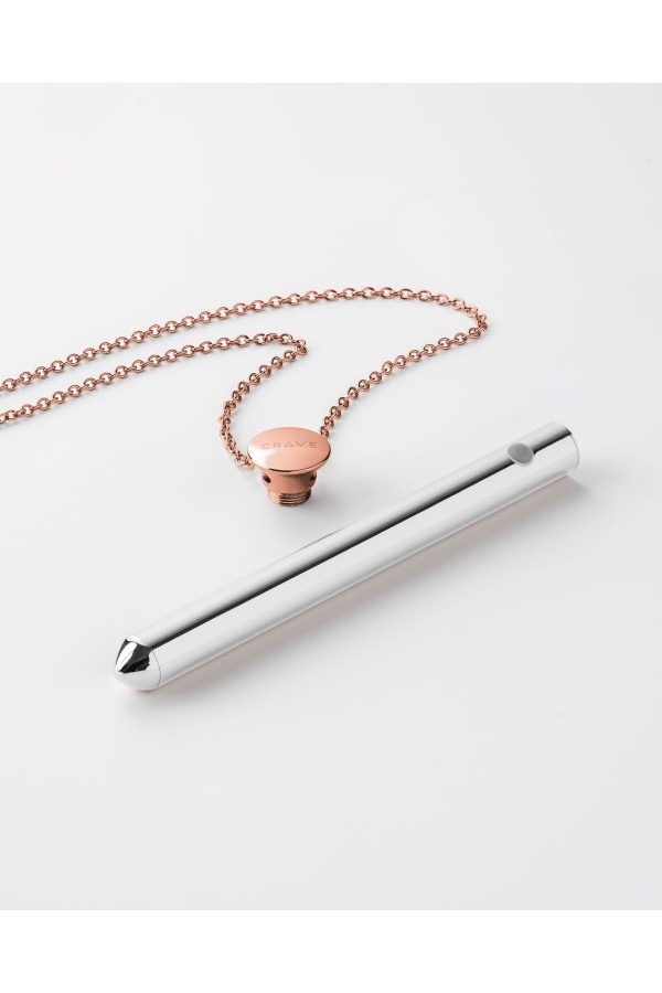Crave - Vesper Vibrator Ketting - Rose Goud