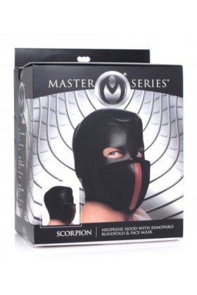 Scorpion-Hood mit abnehmbarer Augenbinde und Mundteil