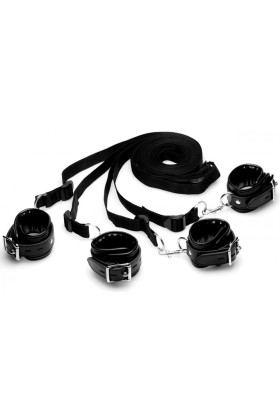 XR Brands - Bett-Fesselset Bettfesseln - Schwarz