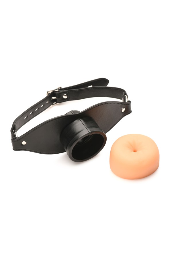 XR Brands - Ass Face Mundgag - Beige