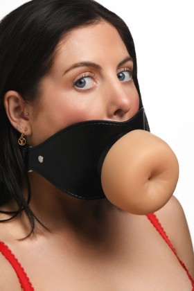 XR Brands - Ass Face Mundgag - Beige