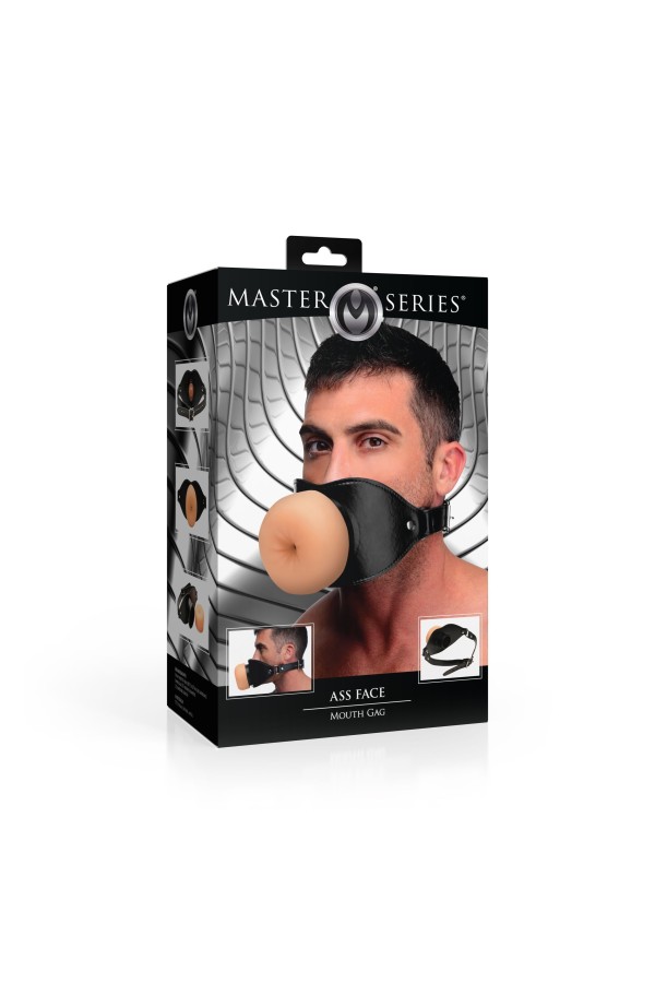 XR Brands - Ass Face Mundgag - Beige
