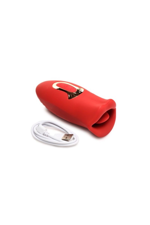 Lickgasm Kuss plus Vibrationskuss Stimulator - Rot
