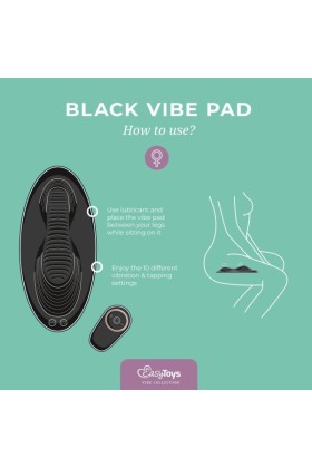 Vibe Pad Doppelvibration mit Fernbedienung - Schwarz