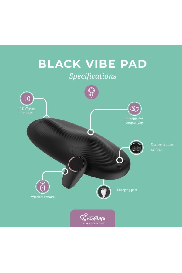 Vibe Pad Doppelvibration mit Fernbedienung - Schwarz