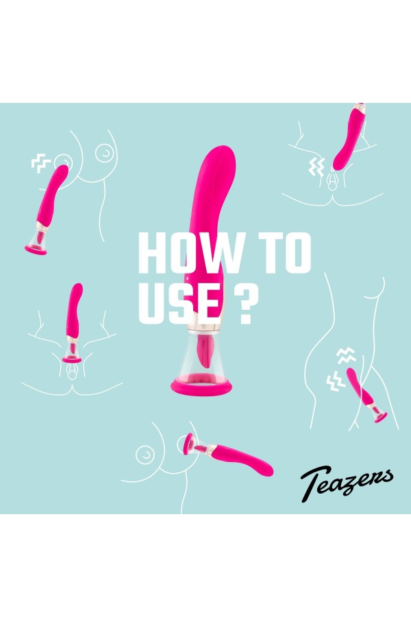 Teazers - Pleasure Pump mit G-Punkt Vibrator - Pink