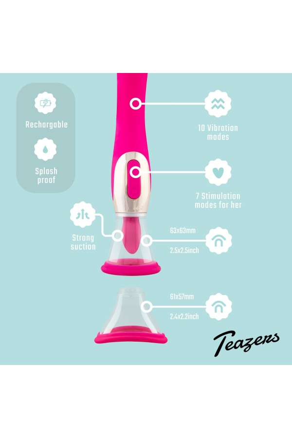Teazers - Pleasure Pump mit G-Punkt Vibrator - Pink