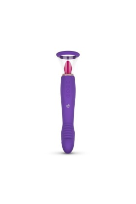 Pleasure Pump mit G-Punkt Vibrator - Violett