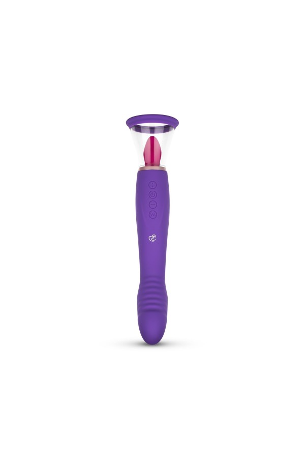 Pleasure Pump mit G-Punkt Vibrator - Violett