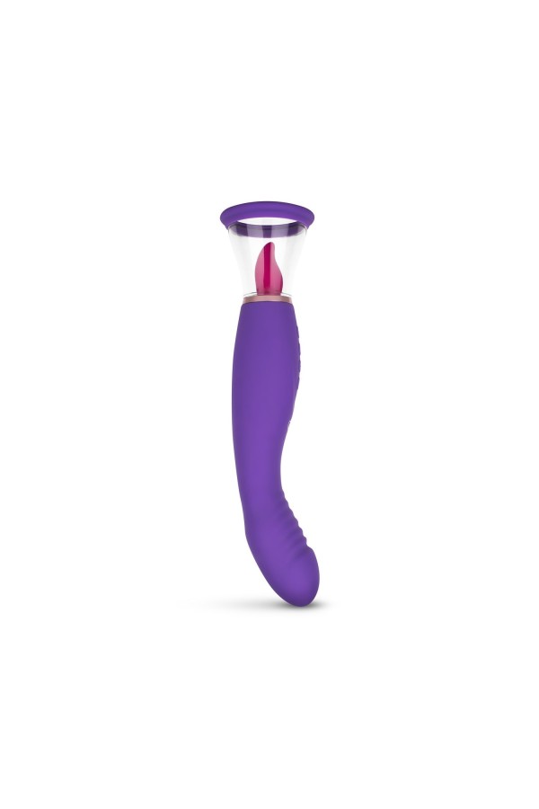 Pleasure Pump mit G-Punkt Vibrator - Violett