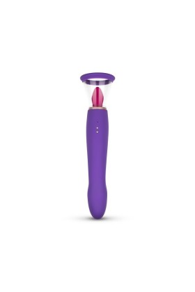 Pleasure Pump mit G-Punkt Vibrator - Violett