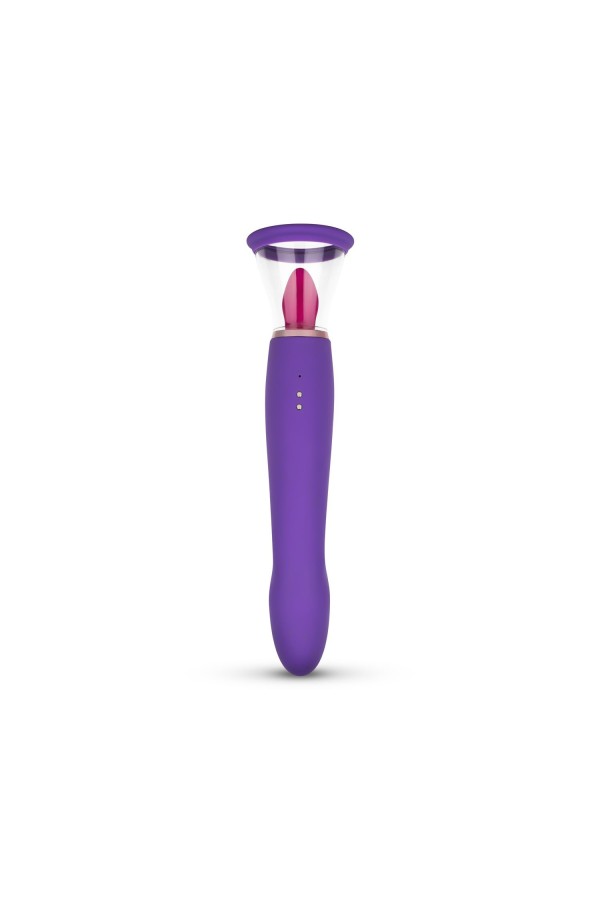 Pleasure Pump mit G-Punkt Vibrator - Violett