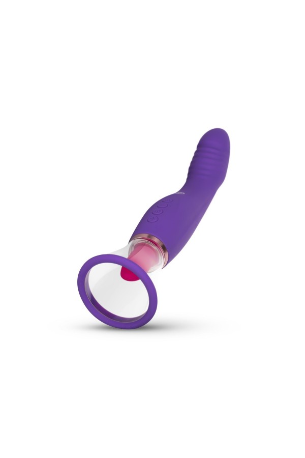 Pleasure Pump mit G-Punkt Vibrator - Violett