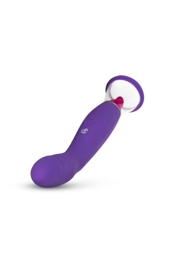 Pleasure Pump mit G-Punkt Vibrator - Violett