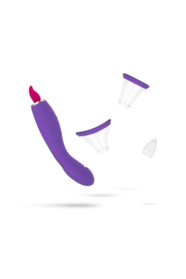Pleasure Pump mit G-Punkt Vibrator - Violett