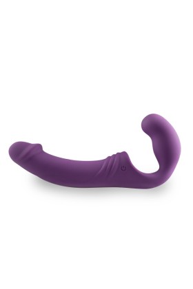 Trägerloser Strap-on-Vibrator - Lila