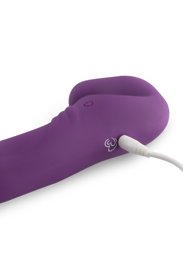 Trägerloser Strap-on-Vibrator - Lila