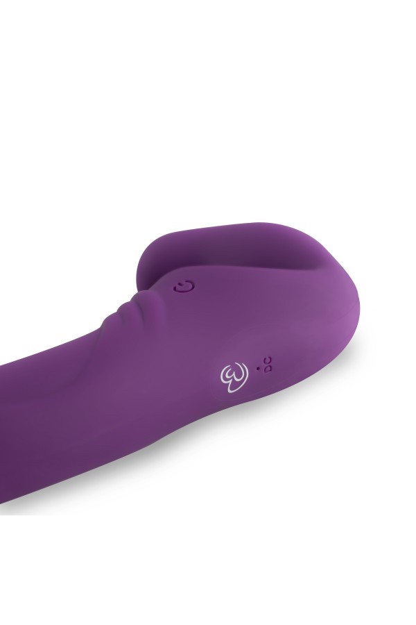 Trägerloser Strap-on-Vibrator - Lila