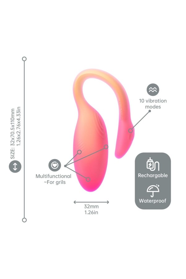 Magic Motion - Flamingo Max Vibro-Ei & Kegeltrainer in Einem - Orange