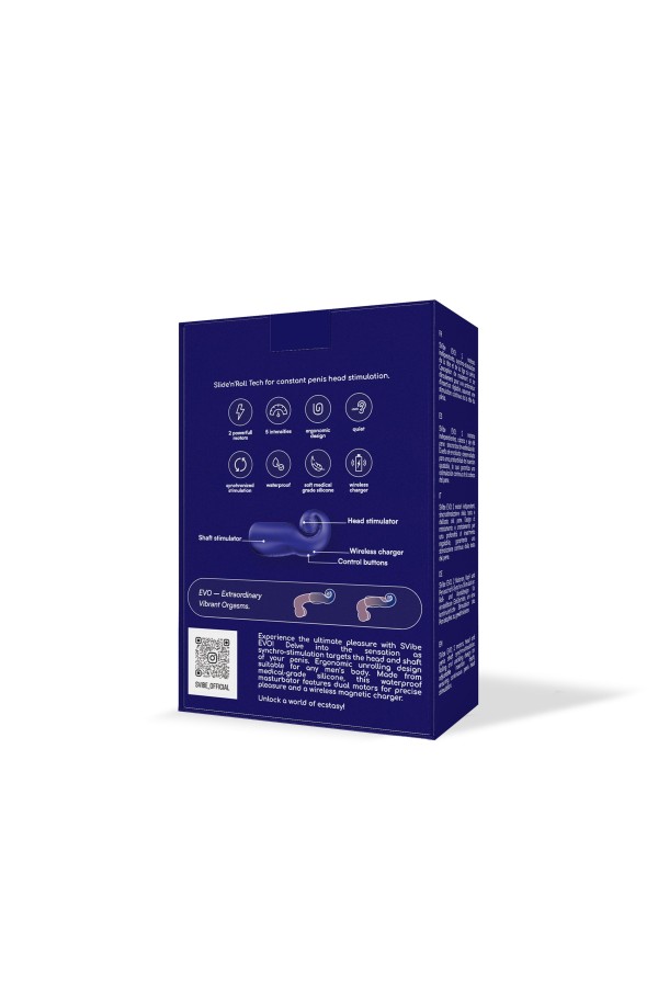 Snail Vibe EVO Masturbator - Marineblau