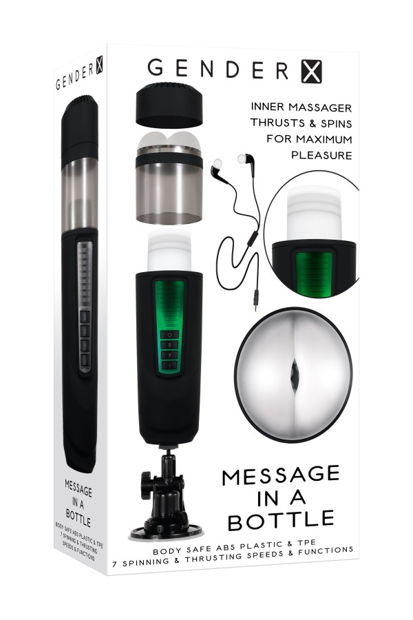 Evolved - Message in a Bottle Masturbator - Schwarz