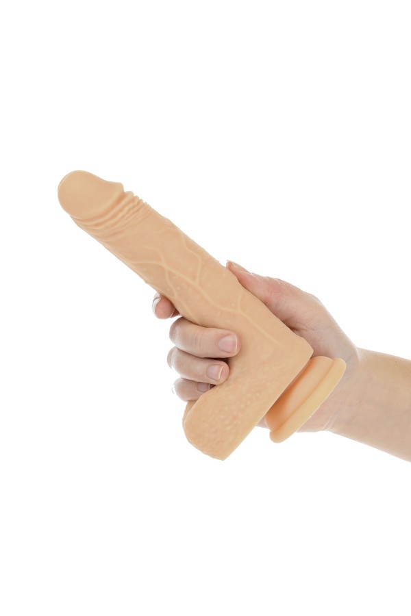 Naked Addiction - Realistischer rotierender Dildo mit Fernbedienung - 19 cm