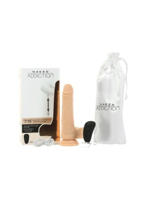 Naked Addiction - Realistischer rotierender Dildo mit Fernbedienung - 19 cm