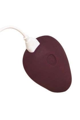 Dame - Pom Flexible Vibrator - Dunkelrot