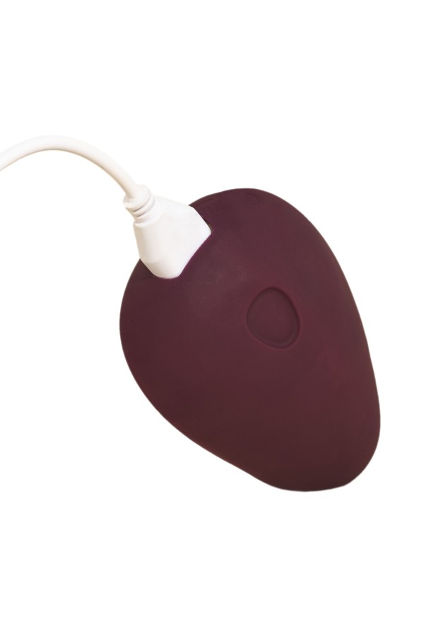 Dame - Pom Flexible Vibrator - Dunkelrot