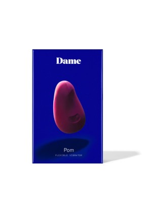 Dame - Pom Flexible Vibrator - Dunkelrot