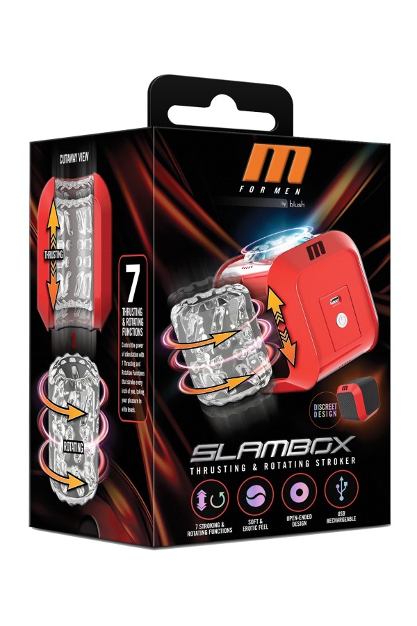 Blush Novelties - SlamBox Masturbator - Rot/Schwarz