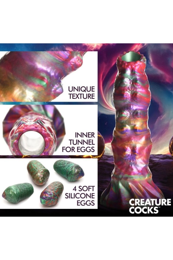 Ovipositor-Dildo mit Eiern