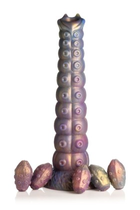 XR Brands - Tiefe Eindringling Tentakel Ovipositor Silikon Dildo mit Eiern