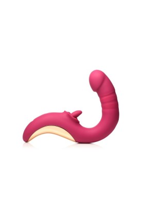 XR Brands - Tease & Please Leckende & Stoßende Vibrator - Rosa