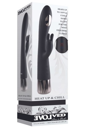 Evolved - Heat Up and Chill Rabbit Vibrator - Schwarz