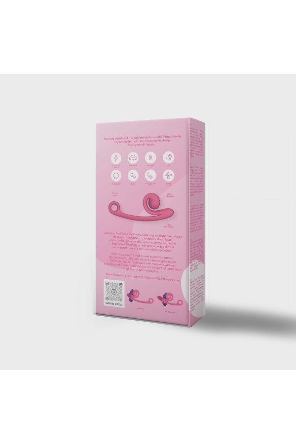 Snail Vibe Curve Duo Vibrator - Rosa