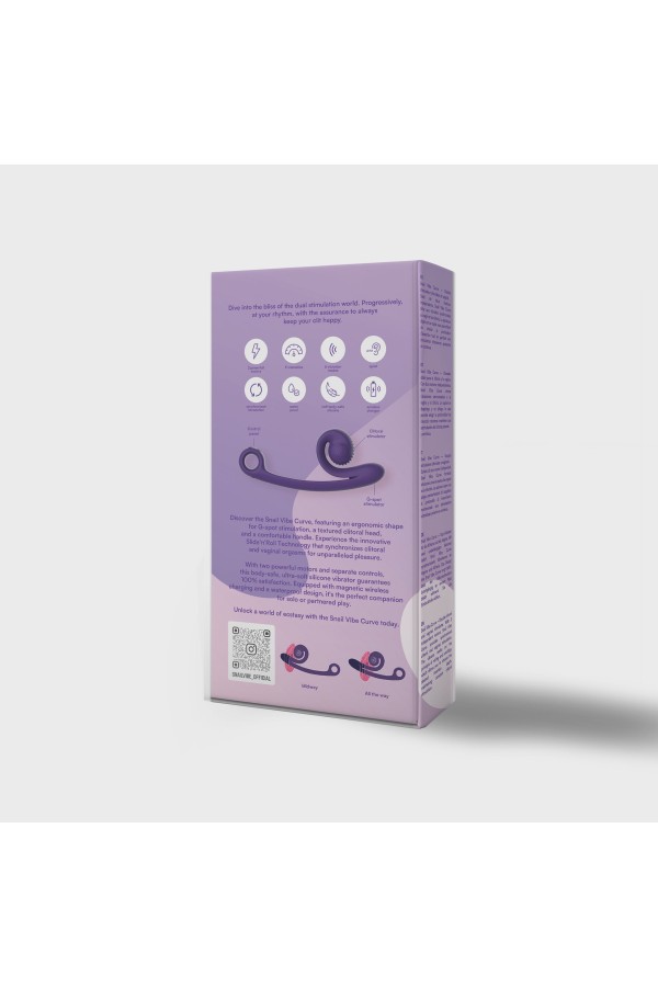 Snail Vibe Curve Duo Vibrator - Lila