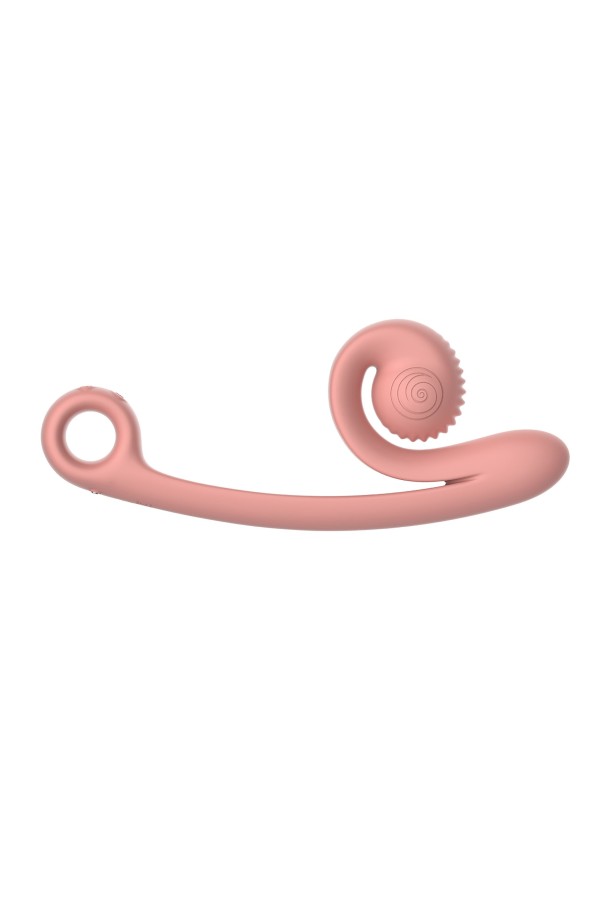 Snail Vibe Curve Duo Vibrator - Pfirsichrosa