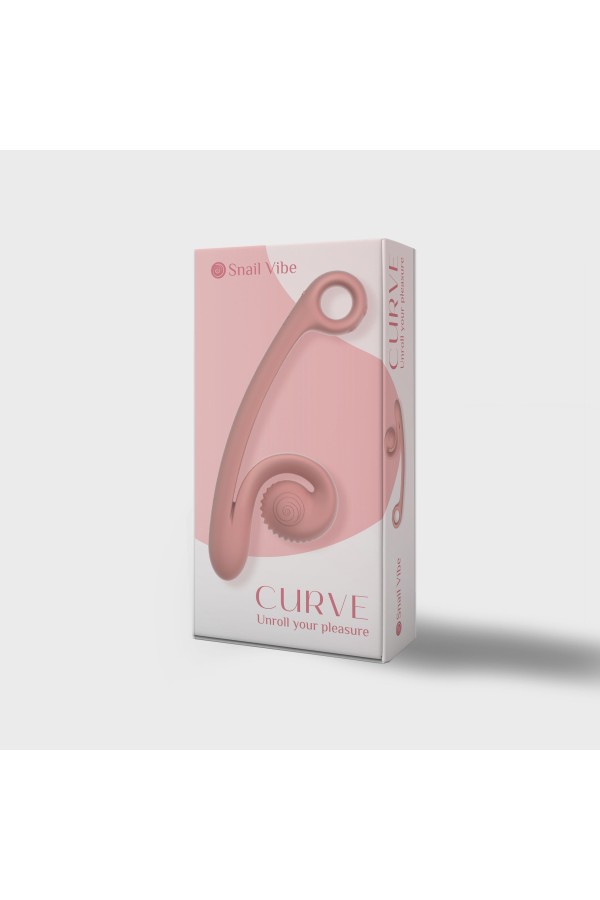 Snail Vibe Curve Duo Vibrator - Pfirsichrosa