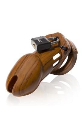 CB-6000 Keuschheitskäfig - Holz - 35 mm