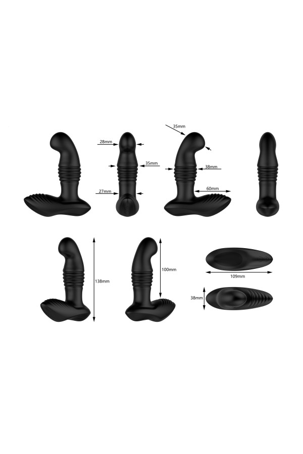 Nexus- Thrust Ferngesteuerter Stoßender Prostata-Massagegerät- Schwarz